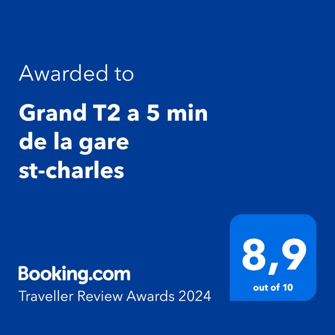 Grand T2 Climatise A 5 Min De La Gare St-Charles - Vieux Port Leilighet Marseille Eksteriør bilde